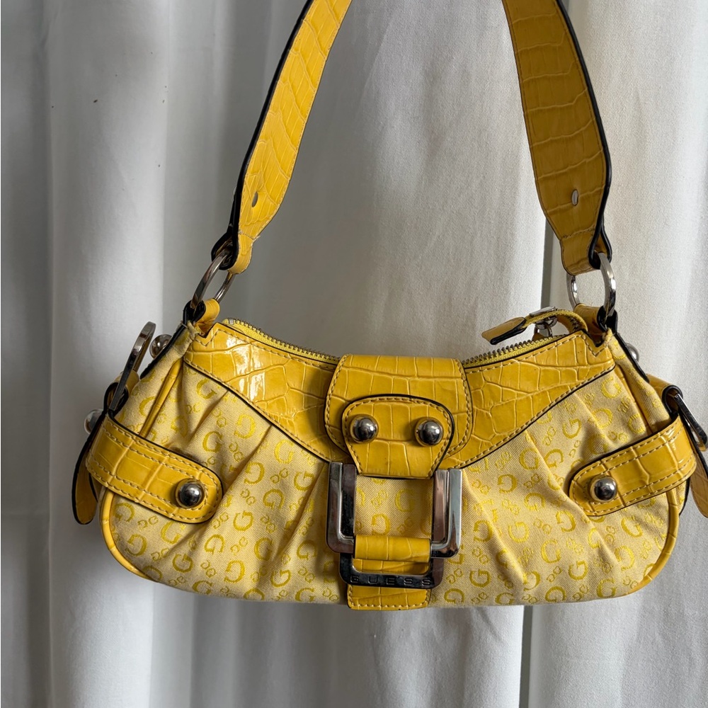 Yellow guess Y2K purse
